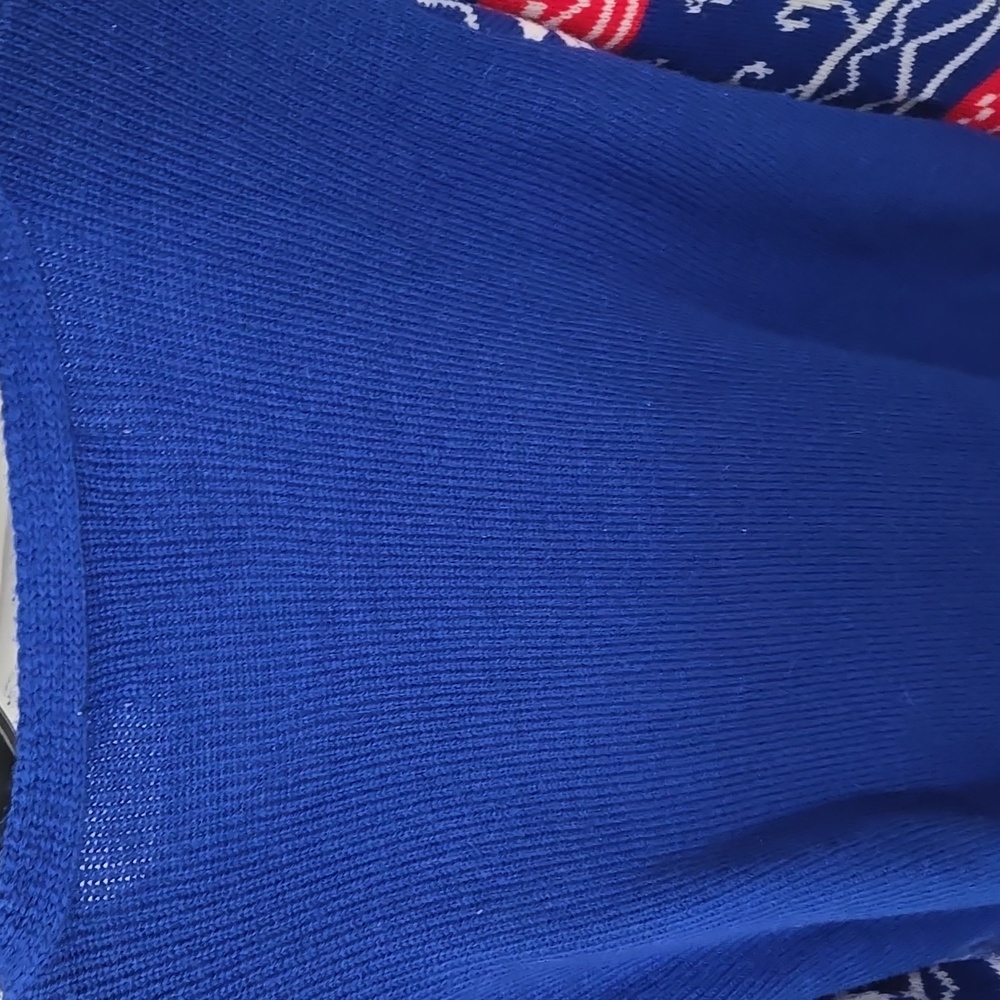 Blue and Red Christmas Sweater - Picture 12 of 13